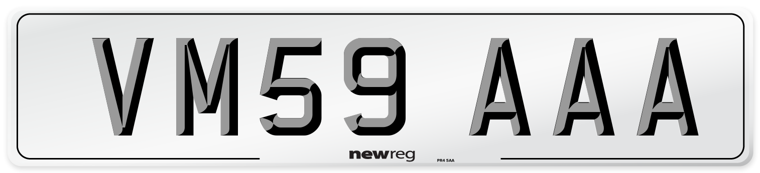 VM59 AAA Number Plate from New Reg